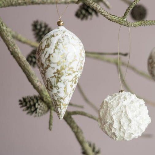 Drop Ornament, Gold Granite Seasonal & Holiday Decorations Kinta