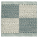Checkerboard Icon Black Area Rug Kasthall 2' 10" x 6' 7" Polarized Blue