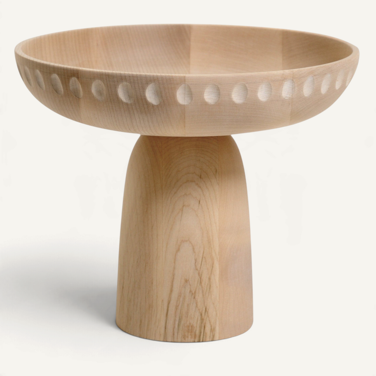 Nera Bowl, Large Dinnerware Zanat White Oiled Maple