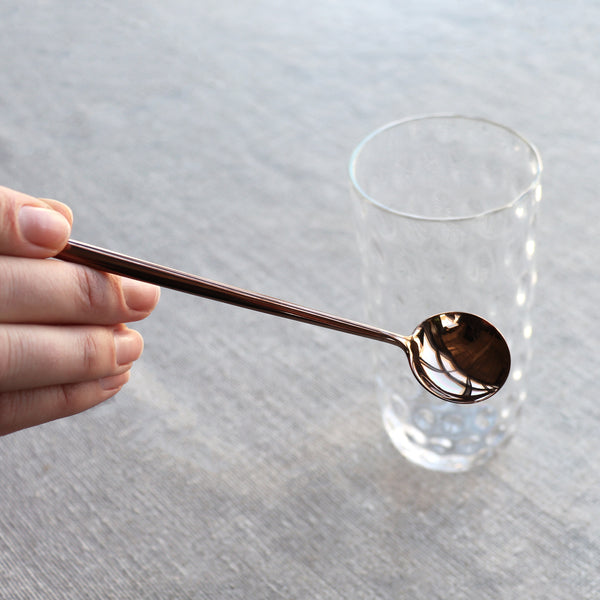 Long Drink Spoon Dinnerware Cutipol Polished Copper