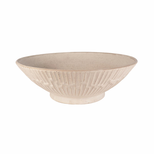 Wide Carved Bowl Dinnerware Richard Lau