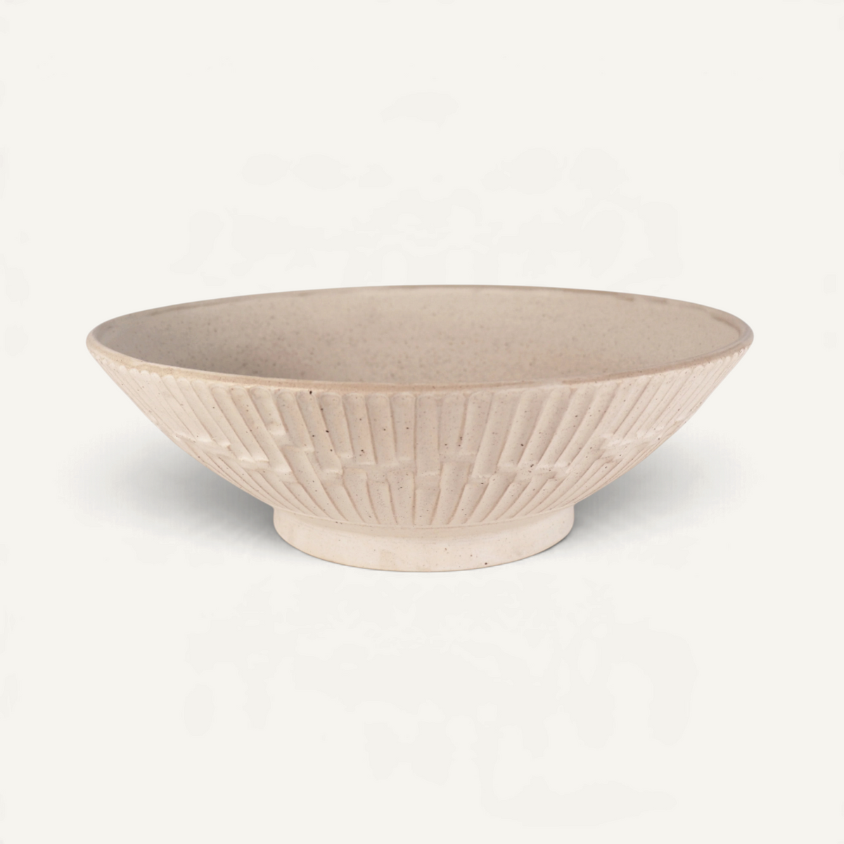 Wide Carved Bowl Dinnerware Richard Lau