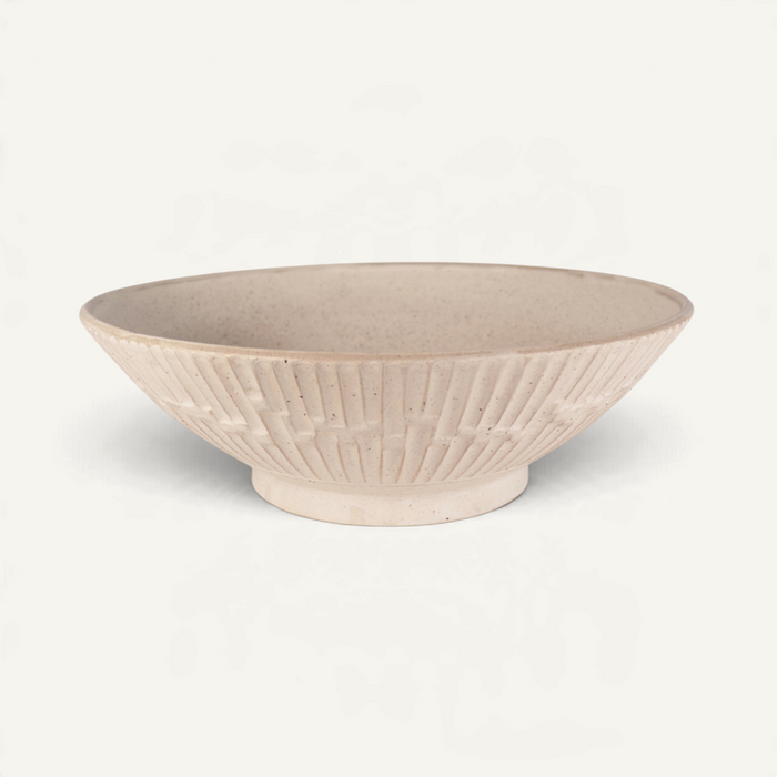 Wide Carved Bowl Dinnerware Richard Lau