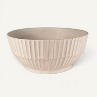 Large Carved Bowl Serving Richard Lau