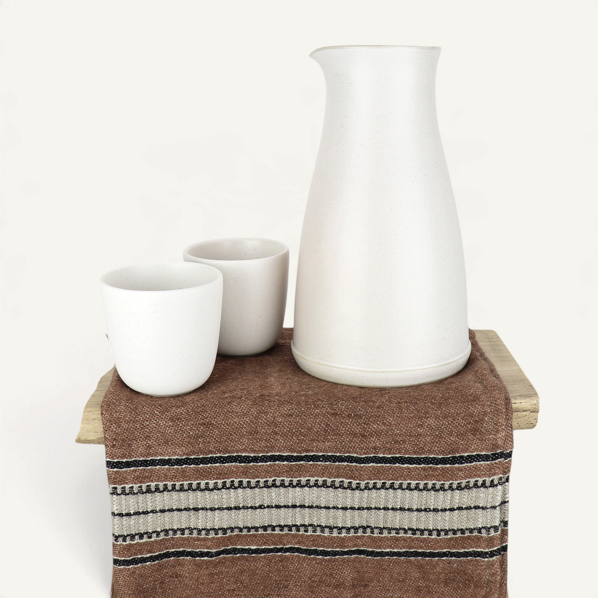 Wheel Thrown Pitcher Dinnerware Stone by Tone