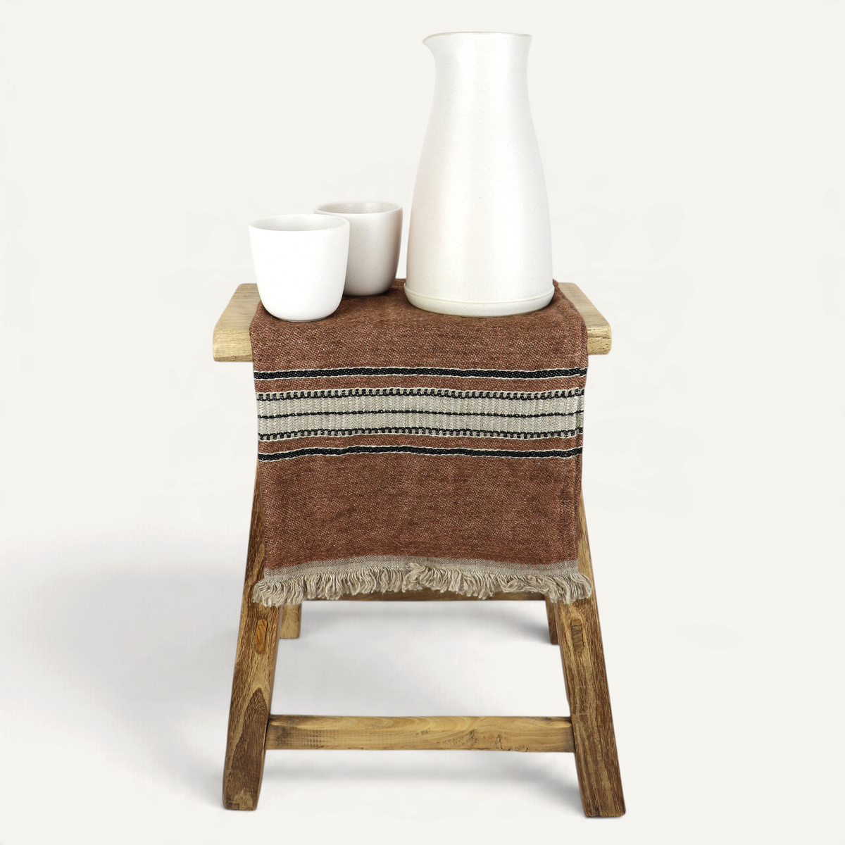Wheel Thrown Pitcher Dinnerware Stone by Tone