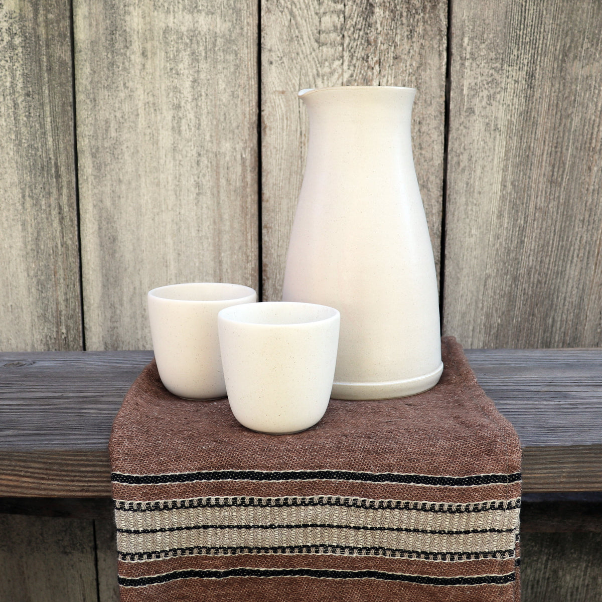 Wheel Thrown Pitcher Dinnerware Stone by Tone