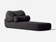 Bolster Lounge Sunlounger Shore Studios Monochrome Charcoal