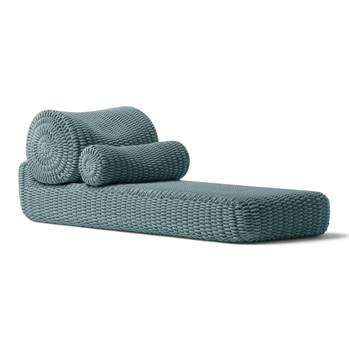 Bolster Lounge Sunlounger Shore Studios Monochrome Glacier