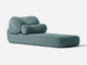 Bolster Lounge Sunlounger Shore Studios Monochrome Glacier