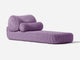 Bolster Lounge Sunlounger Shore Studios Monochrome Lavender