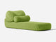 Bolster Lounge Sunlounger Shore Studios Monochrome Lime