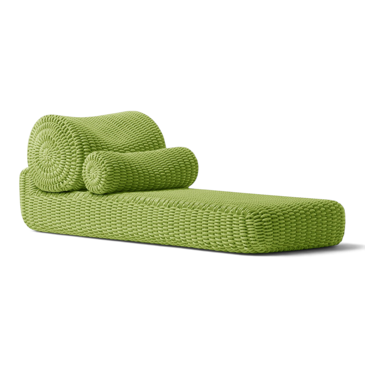 Bolster Lounge Sunlounger Shore Studios Monochrome Lime