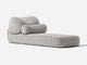Bolster Lounge Sunlounger Shore Studios Monochrome Marshmallow