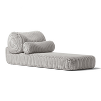 Bolster Lounge Sunlounger Shore Studios Monochrome Marshmallow