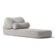 Bolster Lounge Sunlounger Shore Studios Monochrome Marshmallow