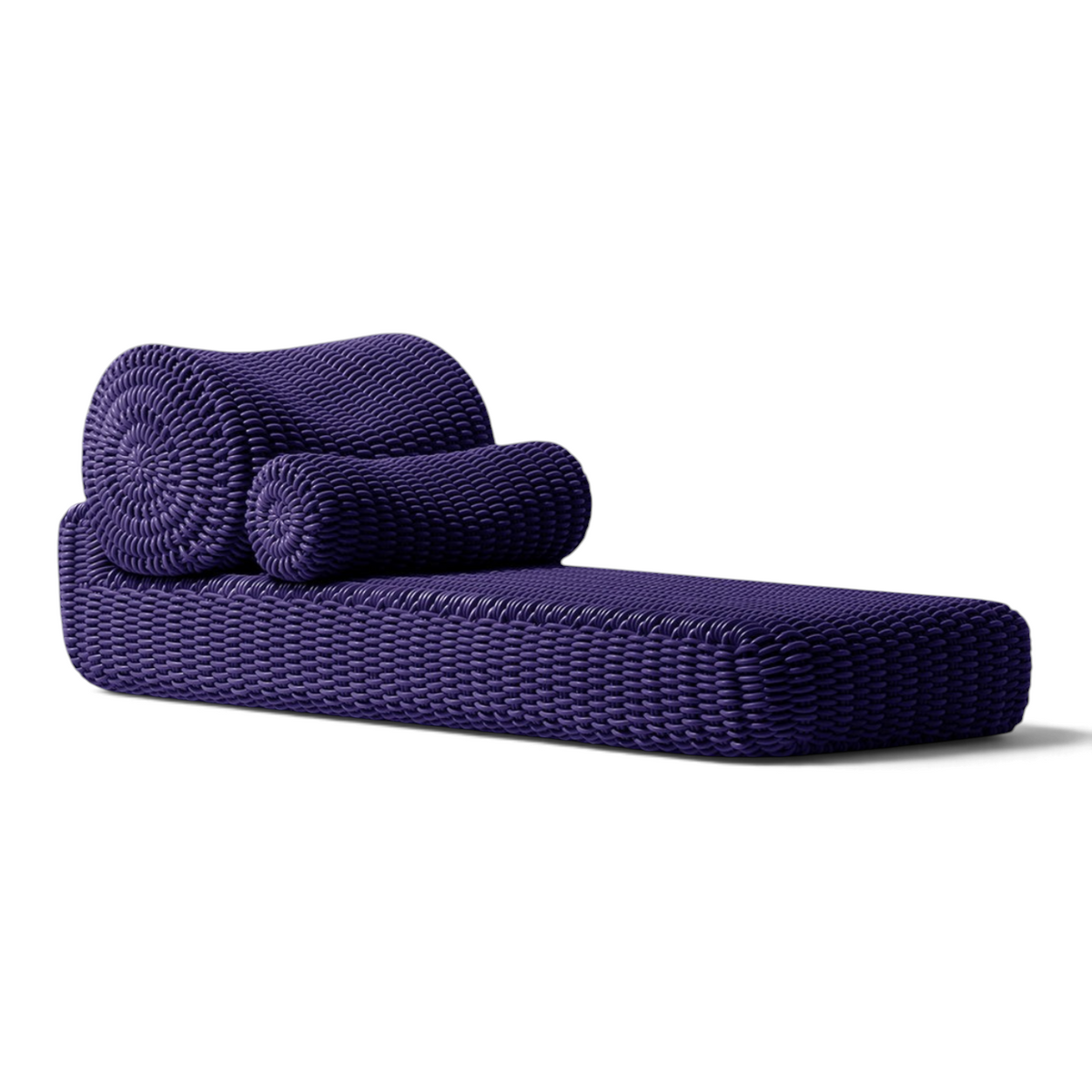 Bolster Lounge Sunlounger Shore Studios Monochrome Plum