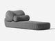 Bolster Lounge Sunlounger Shore Studios Monochrome Slate