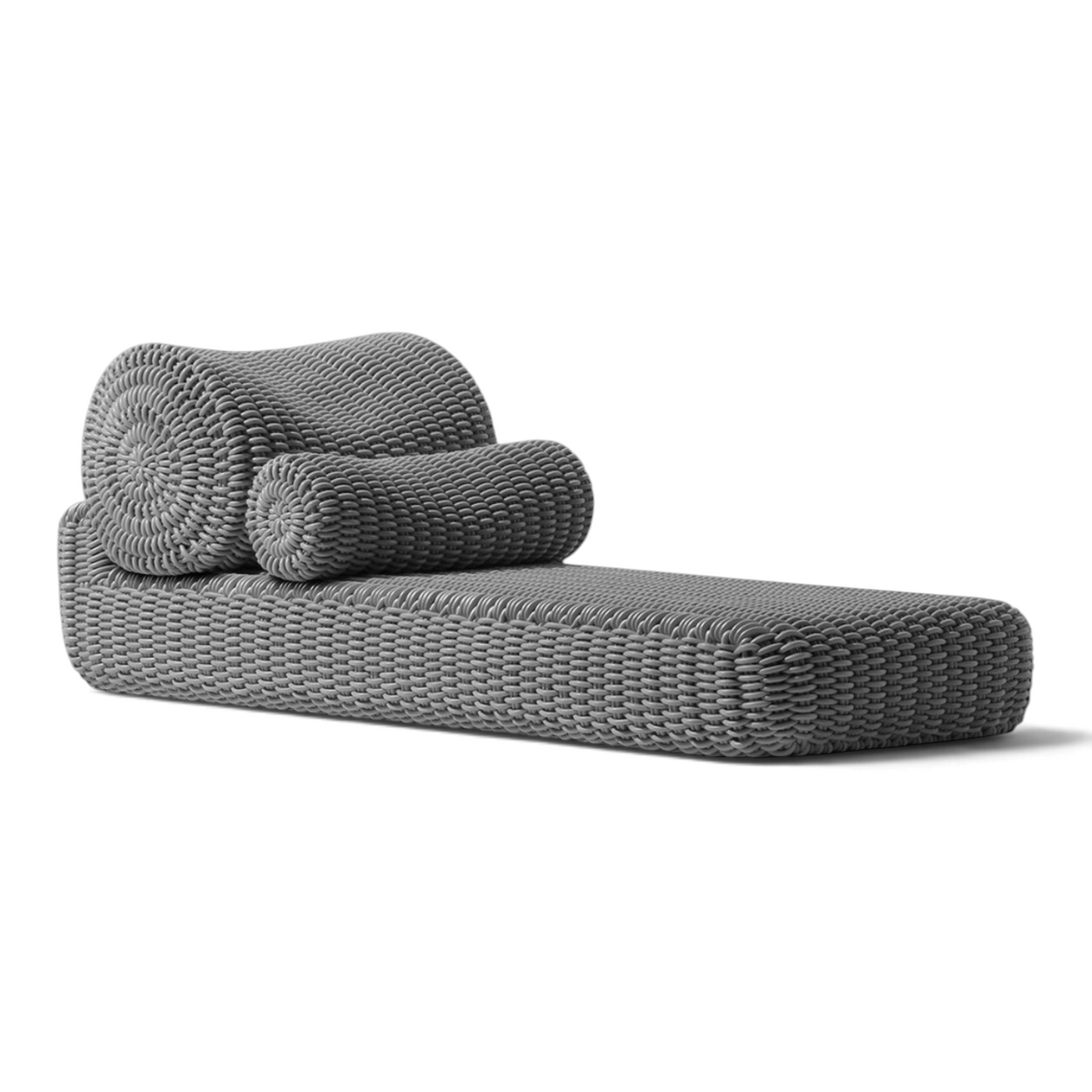 Bolster Lounge Sunlounger Shore Studios Monochrome Slate