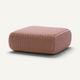 Square Ottoman Outdoor Pouf Shore Studios Monochrome Blush