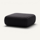 Square Ottoman Outdoor Pouf Shore Studios Monochrome Charcoal