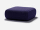 Square Ottoman Outdoor Pouf Shore Studios Monochrome Plum  