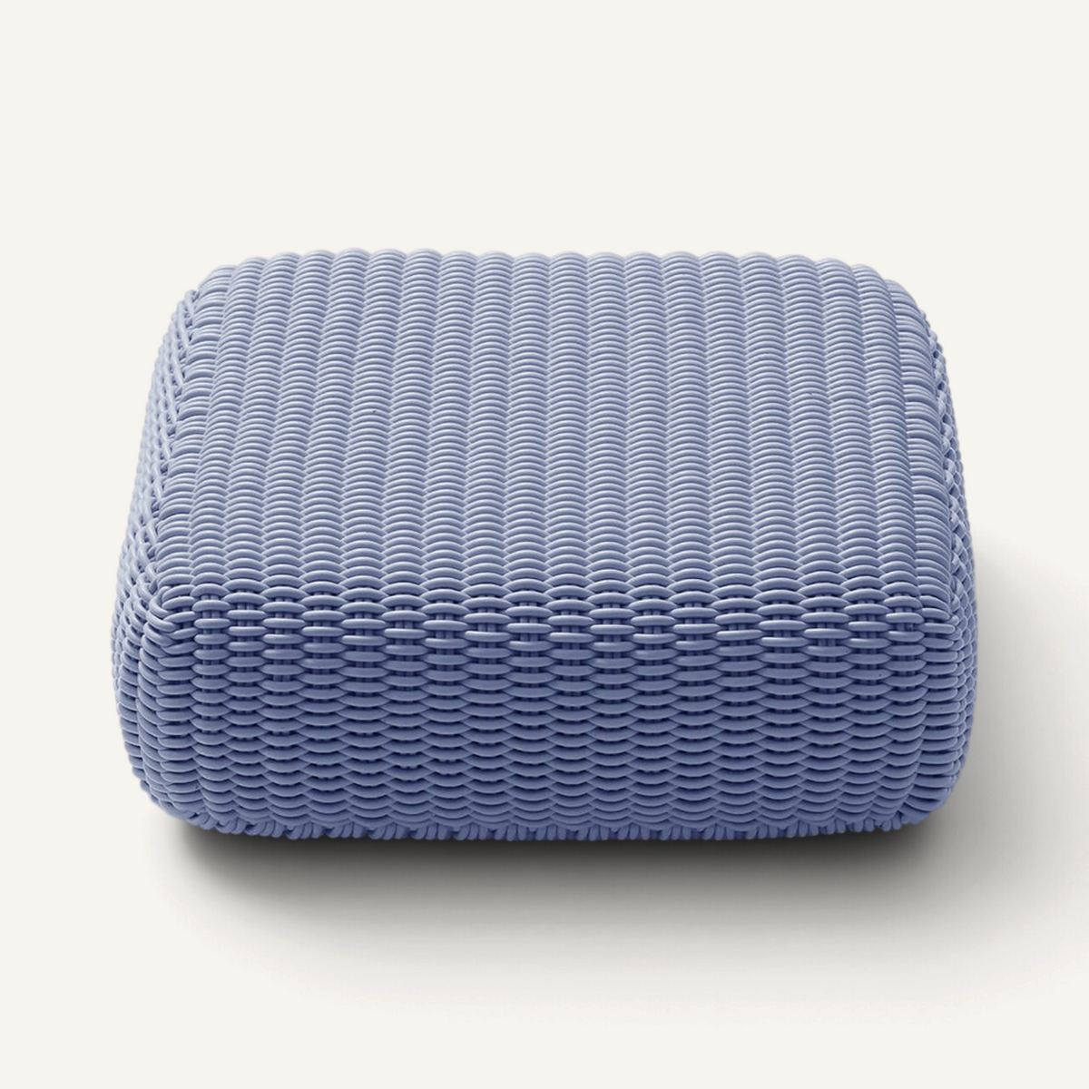 Square Ottoman Outdoor Pouf Shore Studios Monochrome River