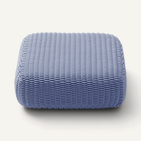 Square Ottoman Outdoor Pouf Shore Studios Monochrome River