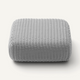 Square Ottoman Outdoor Pouf Shore Studios Monochrome Smoke