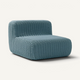 Lounge Chair Outdoor Lounge Shore Studios Monochrome Glacier