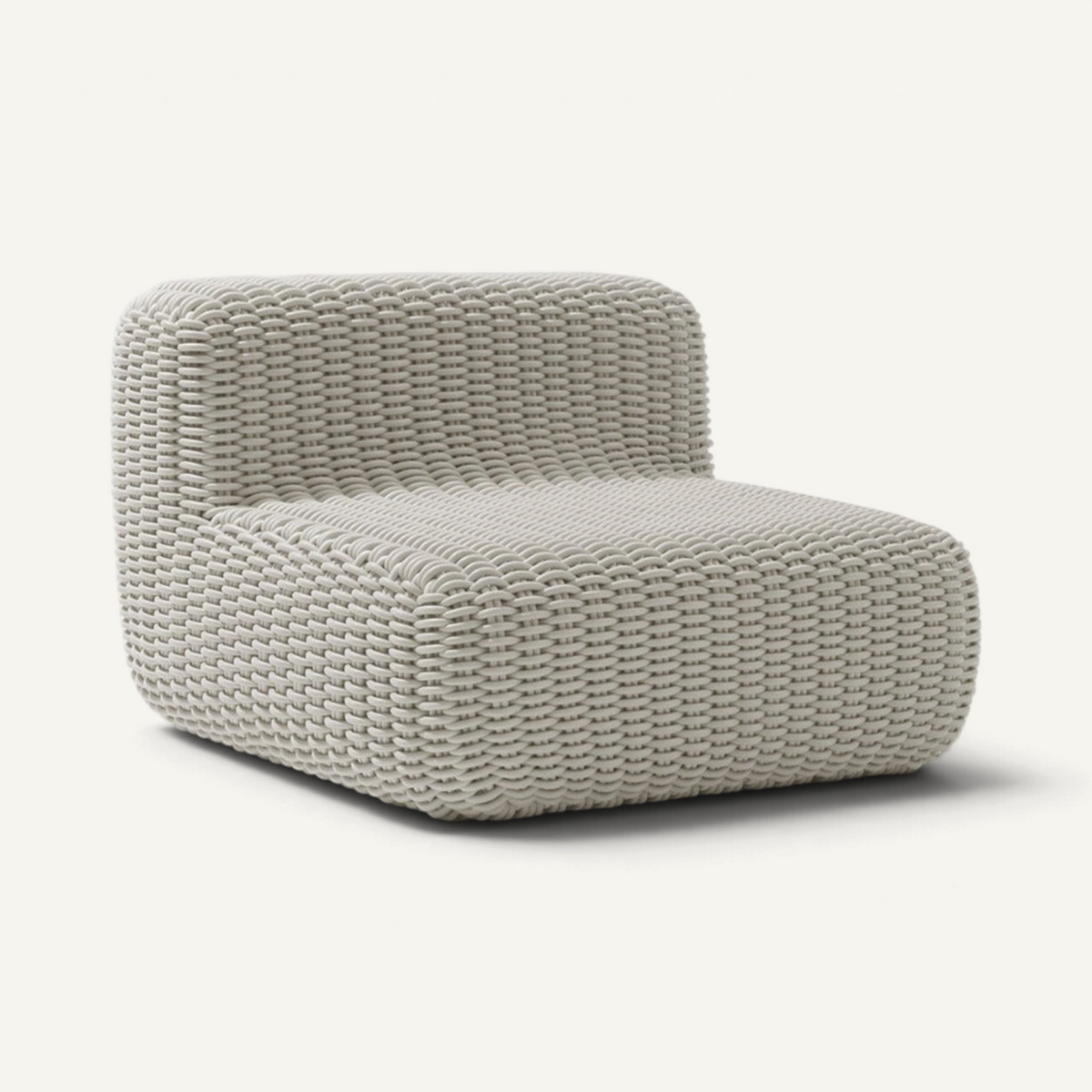 Lounge Chair Outdoor Lounge Shore Studios Monochrome Marshmallow