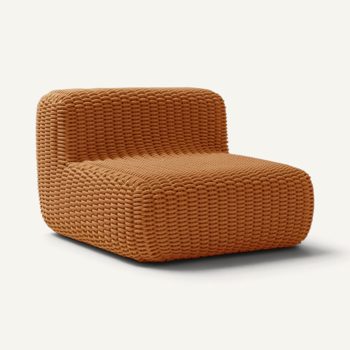 Lounge Chair Outdoor Lounge Shore Studios Monochrome Peach