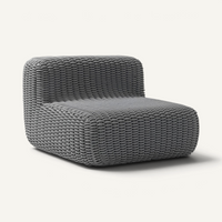 Lounge Chair Outdoor Lounge Shore Studios Monochrome Slate
