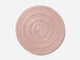 Monochrome Round Mat Outdoor Rug Shore Studios 30" D Blush 