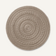 Monochrome Round Mat Outdoor Rug Shore Studios 30" D Clay