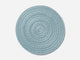 Monochrome Round Mat Outdoor Rug Shore Studios 30" D Glacier 