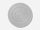 Monochrome Round Mat Outdoor Rug Shore Studios 30" D Smoke 