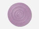 Monochrome Round Mat Outdoor Rug Shore Studios 30" D Lavender 