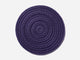 Monochrome Round Mat Outdoor Rug Shore Studios 30" D Plum 