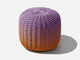 Round Stool, Gradient Outdoor Ottoman Shore Studios Short Gradient Desert Sky 