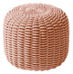 Round Stool Outdoor Ottoman Shore Studios Short Blush 
