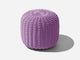 Round Stool Outdoor Ottoman Shore Studios Short Lavender 