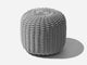 Round Stool Outdoor Ottoman Shore Studios Short Slate 