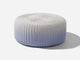 Round Ottoman, Gradient Outdoor Ottoman Shore Studios Gradient Blue Sky Small 