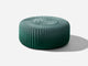 Round Ottoman, Gradient Outdoor Ottoman Shore Studios Gradient Deep Ocean Small 