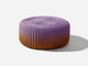 Round Ottoman, Gradient Outdoor Ottoman Shore Studios Gradient Desert Sky Small 