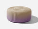 Round Ottoman, Gradient Outdoor Ottoman Shore Studios Gradient Lavender Dunes Small 