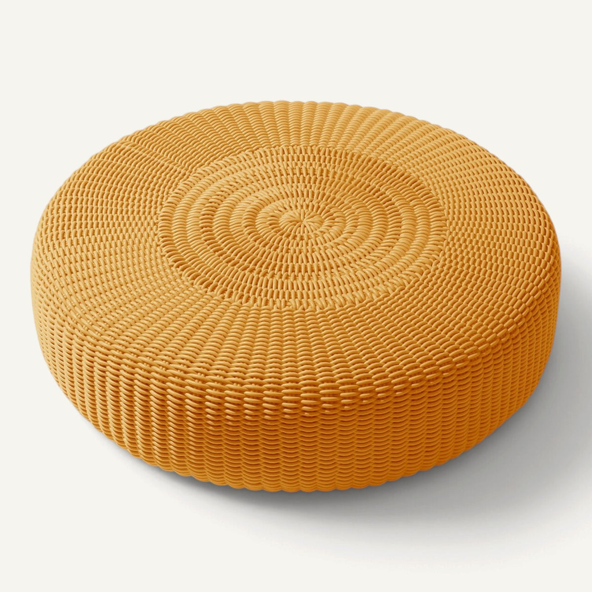 Round Ottoman, Monochrome Outdoor Ottoman Shore Studios Small Mango