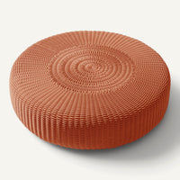 Round Ottoman, Monochrome Outdoor Ottoman Shore Studios Small Peach