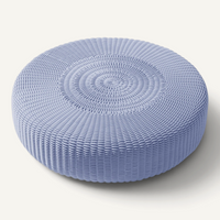Round Ottoman, Monochrome Outdoor Ottoman Shore Studios Small River